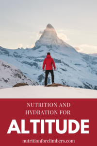 Nutrition and Hydration for high altitude - Nutrition for Climbers
